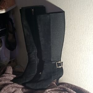 Calvin Klein Knee High Heeled Boots